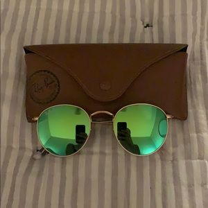 Ray-Ban green reflective Lennon
